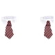 thumbnail image 4 of Billuyoard Mascota perro gato cuello corbata Prop mascotas accesorio de moda gatos collares accesorios Collar decoración rosa negro rayas S31cm rayas negras rosas S31cm 2Conjunto, 4 of 6