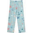 thumbnail image 5 of Top-kevin Pajama Sets for Womens Lobster Pattern Loose Button Down Long Sleeve Shirts And Pants Set, 5 of 12