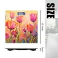 thumbnail image 2 of High Precision Body Weight Scale Smart Bathroom Scales with Large LCD Display(400lbs),Decorative for Bedroom-Painting Of Tulips In Shades Of Pink And Orange, 2 of 4