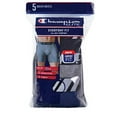 thumbnail image 5 of Champion Men's Everyday Fit  Boxer Briefs Black/Gray/Blue, XL, 5 of 6