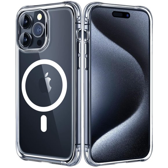 Funda de teléfono Mkeke para iPhone 16 Pro Magnetic Clear con MagSafe
