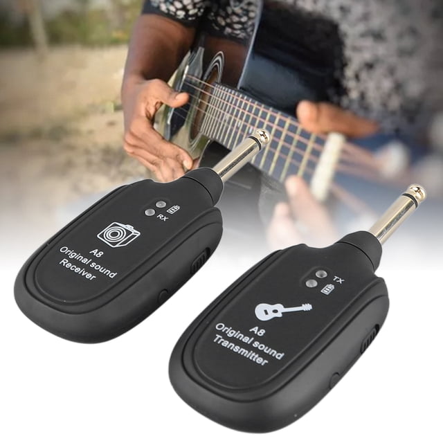 Receptor de Transmisor de Guitarra, Un Fuerte de Guitarra Inalámbrica Anti interferentes de Recogida de Sonido Preciso Estable Para Instrumento de Cuerda