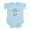 Sky Blue, variant on - Daddy’S Sidekick Soccer Infant Bodysuit - Baby Light Bodysuit, Size Newborn - 24 Months