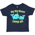 thumbnail image 3 of Inktastic My Sister loves me- cute narwhal Boys or Girls Toddler T-Shirt, 3 of 5