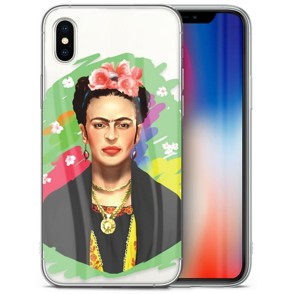 Case Yard iPhone-X Case Clear Soft & Flexible TPU Ultra Low Profile Slim Fit Thin Shockproof Transparent Bumper Protective Cover Drop Protective Cell Phone Cases (Frida)