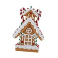 thumbnail image 4 of HILABEE Christmas Gingerbread House Village House for Holiday Fireplace Scene Layout Style B, 4 of 8