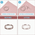 thumbnail image 5 of 120-Pack Professional Jewelry Cleaning Cloths, Individually Wrapped Polishing Cloth for Sterling Silver, Gold, and Platinum, Pink (3.15" x 3.15"), 5 of 6