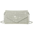 thumbnail image 2 of Enveloppe Pochette Chaîne Partie Dîner Sac PU Mode Embellis Sac à Main de Fête, 2 of 10