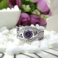 thumbnail image 4 of Anillo de cobre con diamantes de imitación para mujer, reemplazo decorativo, romántico, brillante, para chicas, señoras, banquete, anillos, Ropa, zapatos y accesorios Miscelánea Tamaño 10 Guardurnaity AP016470-05, 4 of 6