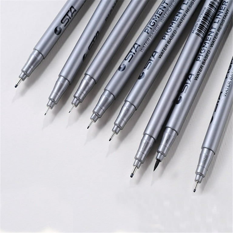 Dyvicl Black Micro-Pen Fineliner Ink Pens, Pigment Liner Multiliner Pens  Micro Fine Point Drawing Pens for Sketching, Anime, Manga, Artist
