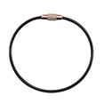 thumbnail image 3 of Jierger 10Pcs Wire Rope Ring Connectors Keychain Lanyard Colorful Rubber Coated Wire Loop Keychain Accessories Black Metal Rings for DIY Craft Projects for Home Car Office Keys Attachment, 3 of 5