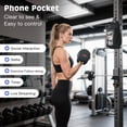 thumbnail image 4 of MoKo Magnetic Water Bottle Holder with Clear Phone Pouch, Built-in 5 Magnets Fitness Bag for Men and Women Compatible with Most Water Bottles, Gym Accessories Gifts, Black, 4 of 9