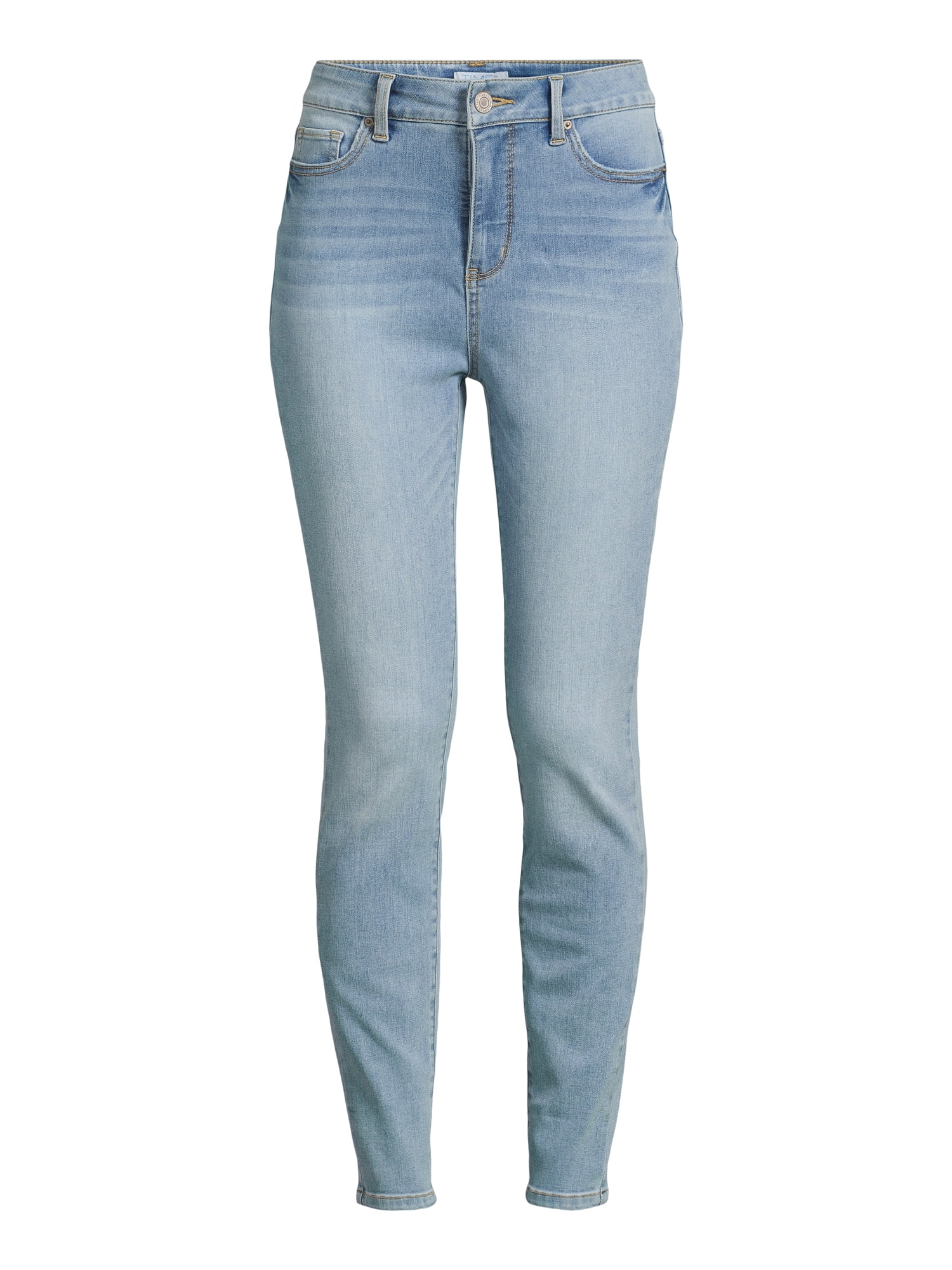Time and Tru Women's High Rise Skinny Jeans, 27", 29” Inseams, Sizes 2-22