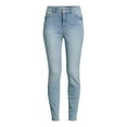 thumbnail image 5 of Time and Tru Women's High Rise Skinny Jeans, 27", 29” Inseams, Sizes 2-22, 5 of 5