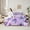 Purple, variant on Manfei Girls Butterfly Bedding Comforter Set 7pcs, Kawaii Cherry Blossoms King Bedding Sets, Girly Pink Bed Sheets, Microfiber Bedroom Decor