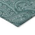 thumbnail image 4 of Addison Rugs Chantille Indoor/Outdoor Traditional Paisley Teal Washable Rectangle Rug, 10' x 14', 4 of 5