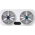 thumbnail image 1 of Extractor de ventana de doble propósito para automóvil, hogar, ventilación, desodorización, purificación de aire, ventilador de enfriamiento con velocidad de viento ajustable, blanco, 1 of 1