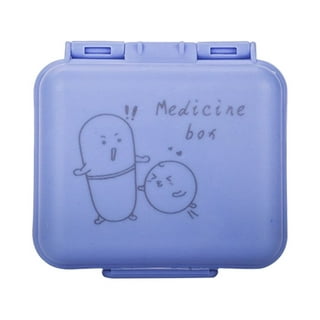 Acu-Life Daily Kidney Shaped Pill Organizer, Vitamin Case, and Medicine  Box, Slim Design, 3 Compartments, Color May Vary