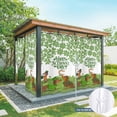 thumbnail image 2 of Outdoor Curtains for Patio Waterproof, Happy St. Patrick's Day Grommet Gazebo Curtains Drapes for Porch, Pergola,Backyard,Outside, 2 Privacy Panels 54 x 84 Inch, Dachshund Fourleaf Clovers White, 2 of 9