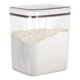 thumbnail image 1 of Contenedor grande de almacenamiento de harina, soporte para alimentos con tapa abatible automática, caja de contenedor de almacenamiento de arroz de 5,5 L, contenedor alto de harina para almacenamient, 1 of 6