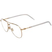 Angle View: Dior Demo Aviator Men's Eyeglasses TECHNICO5 0J5G 58