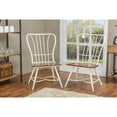 thumbnail image 3 of Baxton Studio Longford "Dark-Walnut" Wood and White Metal Dining Arm Chair (Set of 2), 3 of 10