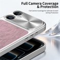 thumbnail image 5 of Case For Apple iPhone 17 6.3-inch, Compatible with MagSafe Water Ripple Electroplated Frame ShockProof Protective Car Mounted Magnetic Case,Pink,For iPhone 17, 5 of 6