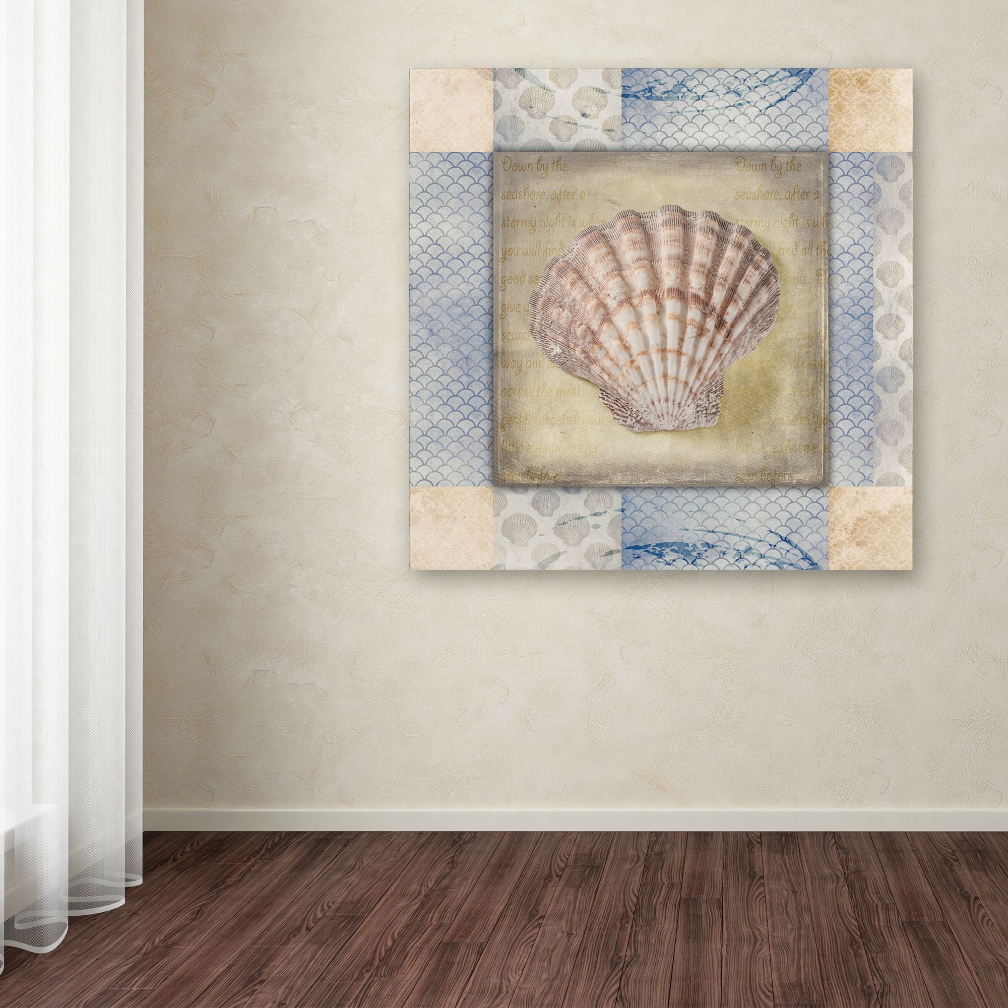 Trademark Fine Art 'White Sea Shell' Canvas Art by LightBoxJournal
