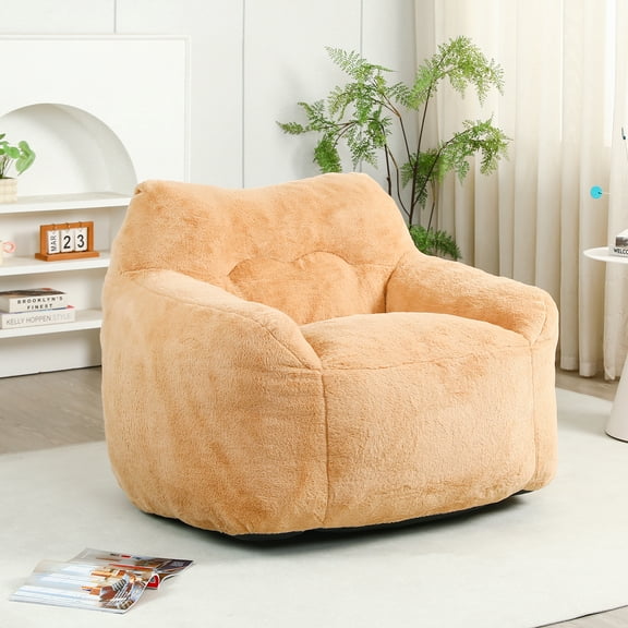 Bean Bag Chairs Bean Bag Chair, Bean Bag Sofa Chair with Armrests Stuffed High-Density Foam, Lazy Sofa Comfy Chairs BeanBag Chair for Adults in Living Room,Bedroom Reading,Lazy Sofa Chairs