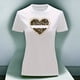 thumbnail image 3 of Playera Blusa Con Impresion De Corazon Love Animal Print Color Blanco Talla Chica Marca Emil SaEs, 3 of 4