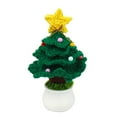 thumbnail image 1 of Lefu Handmade Crochet Christmas Tree Finished Hand Knitted Xmas Tree Ornaments, 1 of 10