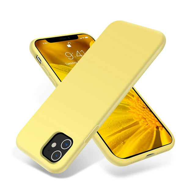 Dteck Iphone 11 Case Ultra Slim Fit Iphone Case Liquid Silicone Gel Cover With Full Body Protection Anti Scratch Shockproof Case Compatible With Iphone 11 6 1 Inch Yellow Walmart Com Walmart Com