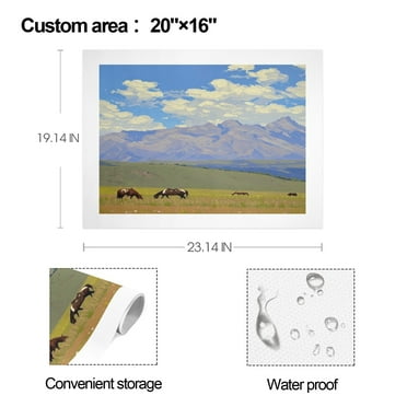 Landscape oil painting, art painting, can be used to decorate living room, study room, oil painting 20" x 16" (1 piece)