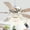 Chrome, variant on Chords Attic 52” Black Crystal Ceiling Fan with Lights and Remote Control, DC Motor 6 Speed Chandelier Fan for Bedroom, Living Room