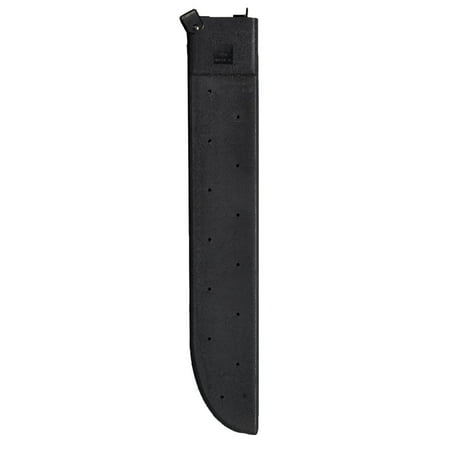 GI Type Black Plastic Machete Sheath with Sharpener & Pistol Belt