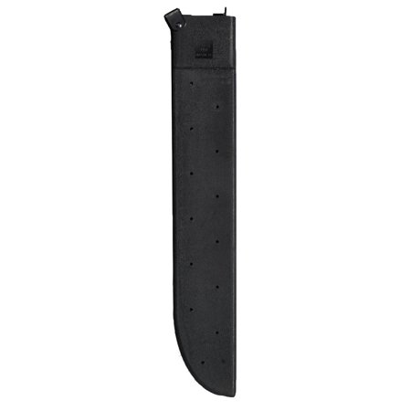 Gi Machete - GI Type Black Plastic Machete Sheath with Sharpener & Pistol Belt Clip