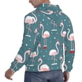 thumbnail image 6 of Lsque Flamingo Pattern Casual Men's Hoodie,Hooded Sweatshirt with Kangaroo Pocket,Pullover Hoodie-Small, 6 of 7