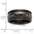 thumbnail image 2 of Solid Timoku Tri Dome 10mm Men's Ring Band Size 9.5, 2 of 3