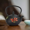 thumbnail image 1 of FLAMEEN 0.3L Iron Tea Kettle,Cast Iron Tea Kettle Imitating Japanese Uncoated Plum Blossom Bamboo Gift Decoration 0.3L, 1 of 8