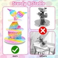 thumbnail image 5 of Mermaid Cupcake Stand, 3-Tier Cardboard Cupcake Stand Party Decorations Under The Sea Theme Cupcake Holder Decorations Mermaid Dessert Tower for Girls Kids Mermaid Theme Party Birthday Supplies, 5 of 7
