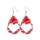 thumbnail image 1 of Pendientes para mujer, regalos para mujer, pendientes de San Valentín, pendientes con estampado de corazón y labios rojos de doble cara, pendientes de moda., 1 of 3