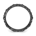 thumbnail image 5 of Sterling Silver Black-Plated Cable Ring, 5 of 5