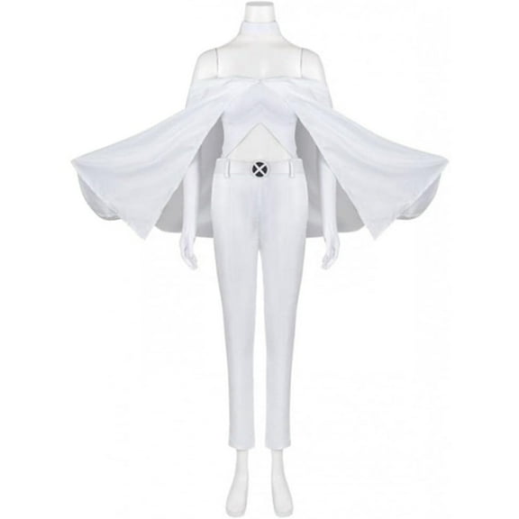 Women's White Emma Frost Dress Sexy Cloth Full Suit