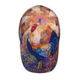 thumbnail image 4 of Daiia Rooster Oil Painting Baseball Cap Men Women Classic Adjustable For Running Workout And Outdoor Activitie All Season Dad Hat Gift, 4 of 9