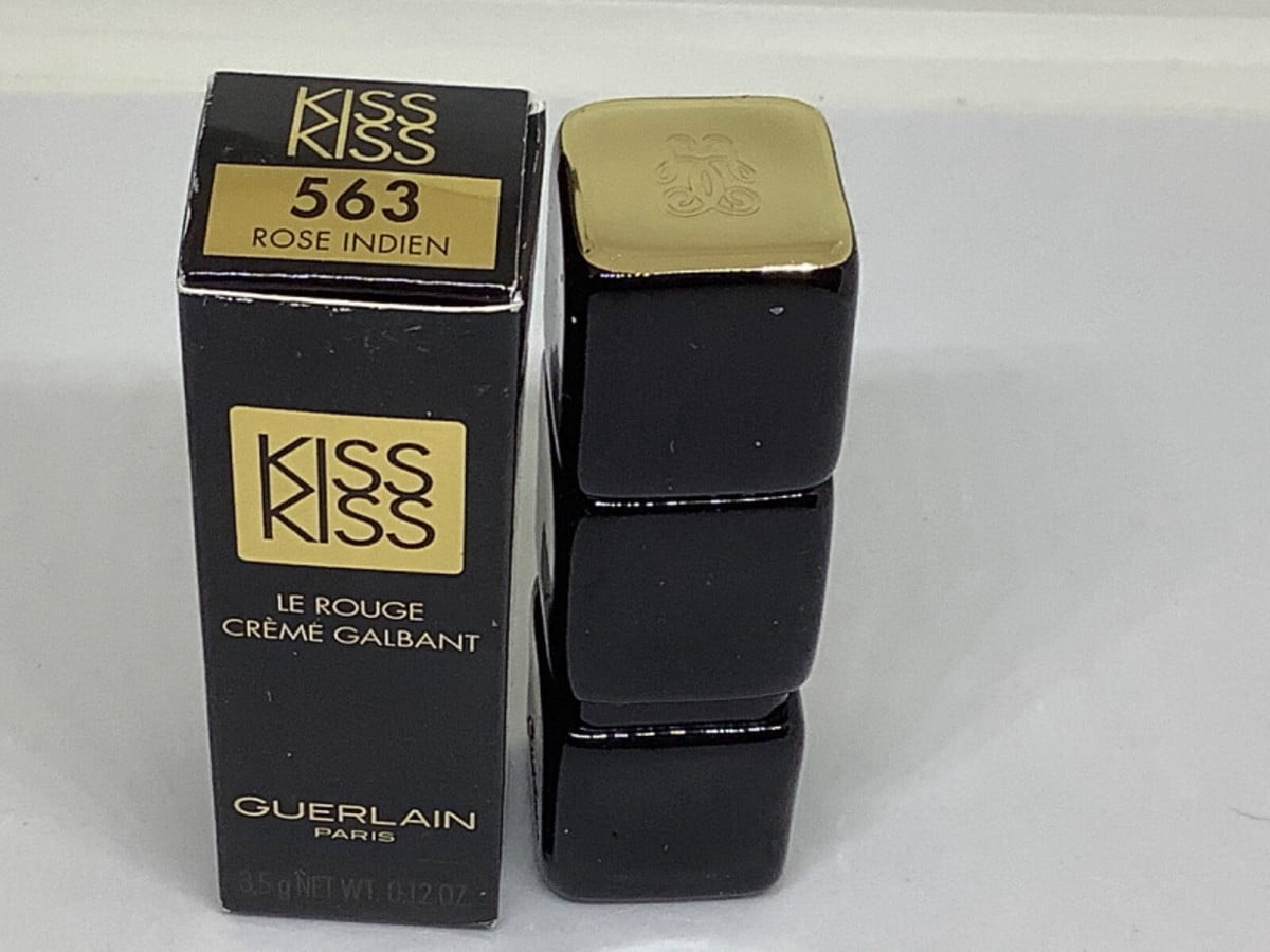 Guerlain Kiss Kiss Le Rouge Creme Galbant Lip Colour #563 Rose Indien 0.12 oz