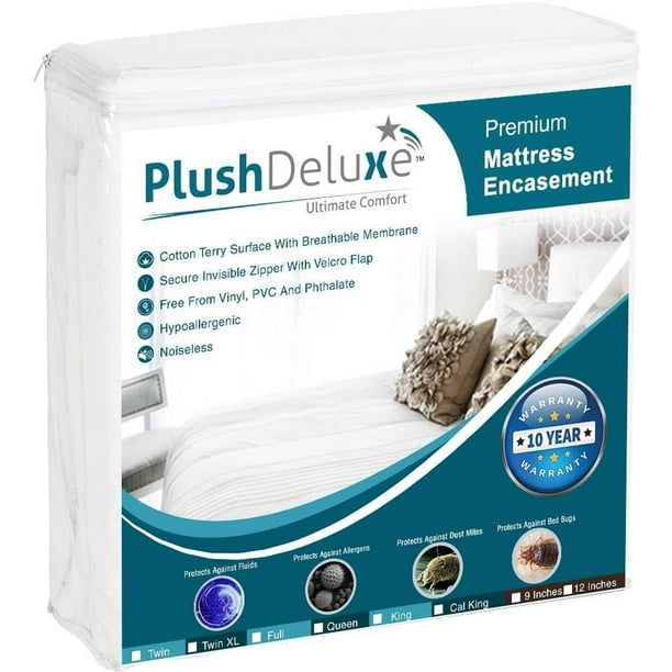 Funda de colchón Plush Deluxe King Size impermeable