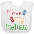 thumbnail image 3 of Inktastic I Love My Memaw Girls Baby Bib, 3 of 4
