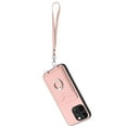 thumbnail image 7 of for iPhone 15 Pro Max Case, Card Holder Wallet Case, Ring Holder Stand, Wrist Hand Strap, PU Leather Anti-Scratch Shockproof Protective Flip Phone Cover for iPhone 15 Pro Max Case, Rosegold, 7 of 7