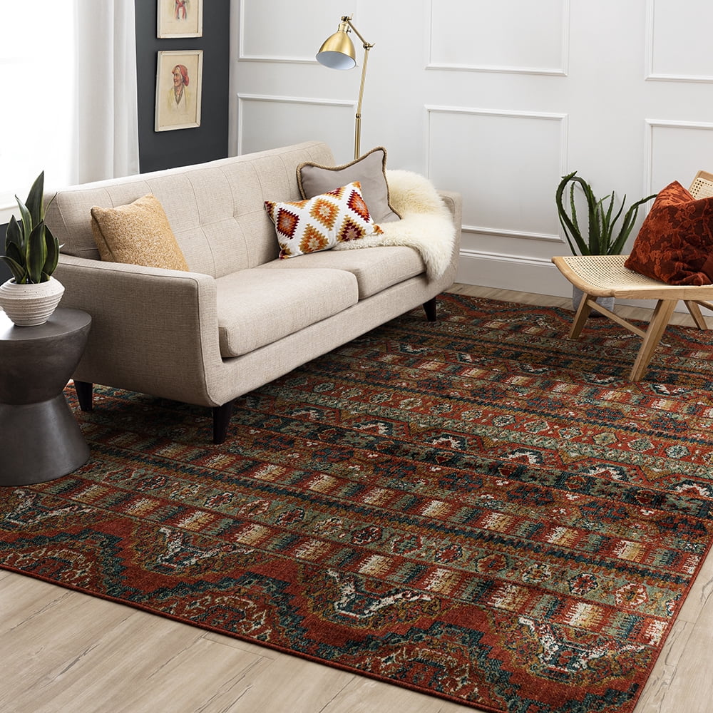 Mohawk Home Shaftesbury Woven Indoor Area Rug, Red, 6' x 9'