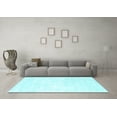 thumbnail image 3 of Ahgly Company Indoor Rectangle Solid Light Blue Modern Area Rugs, 2' x 4', 3 of 4